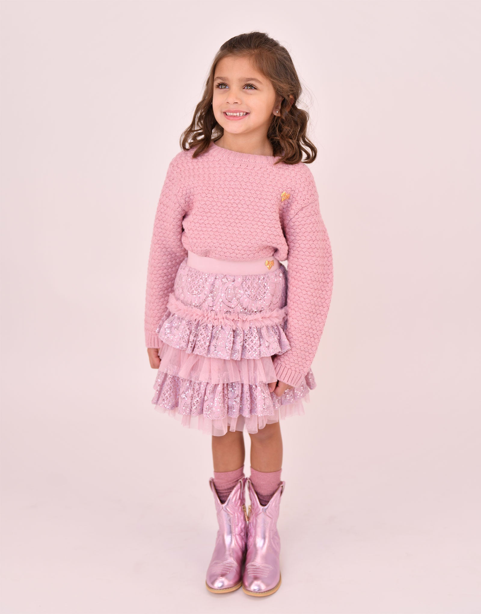 Claudia Knitted Jumper Vintage Rose