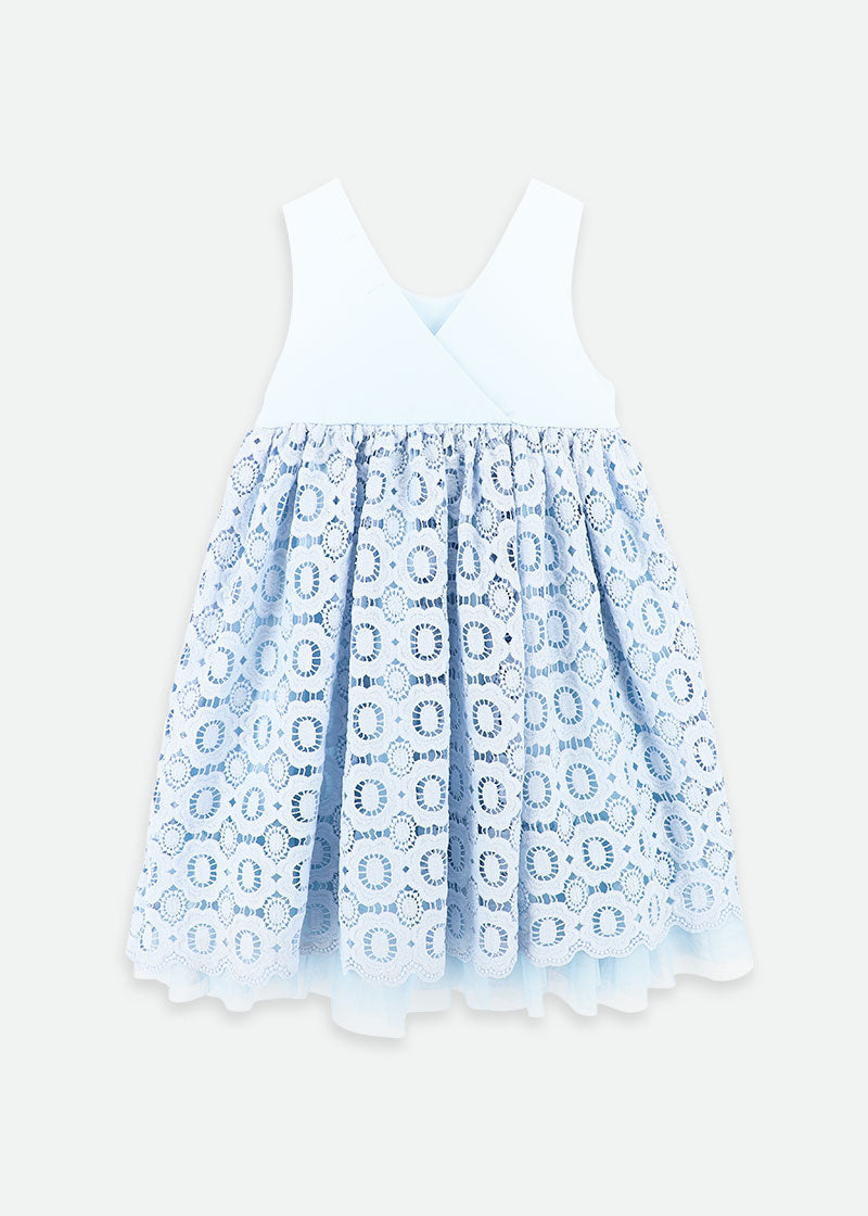 Corella Lace Dress Pale Blue