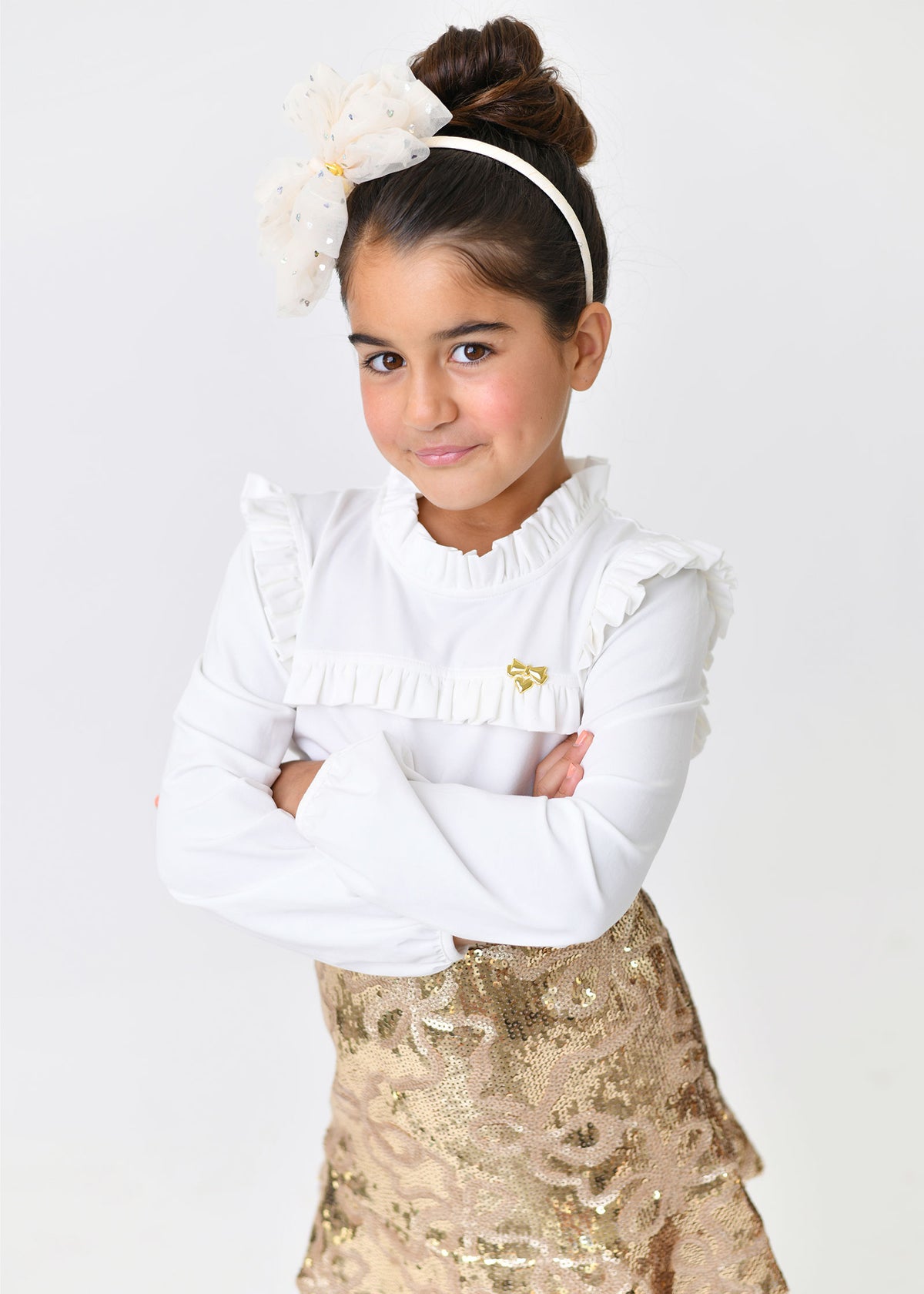 Cortney Frill Jersey Top Snowdrop