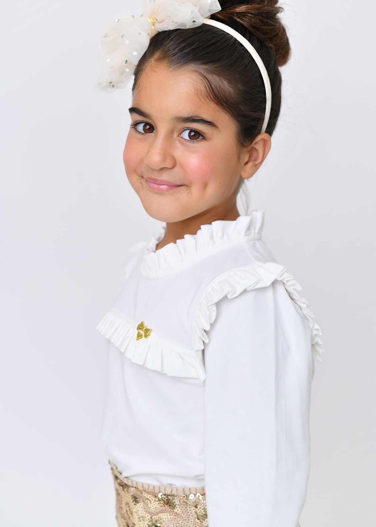 Cortney Frill Jersey Top Snowdrop
