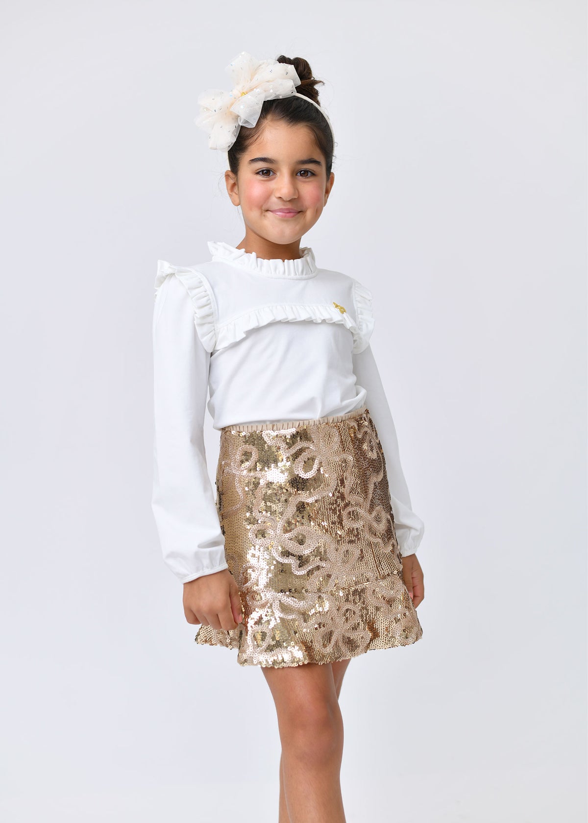 Cortney Frill Jersey Top Snowdrop