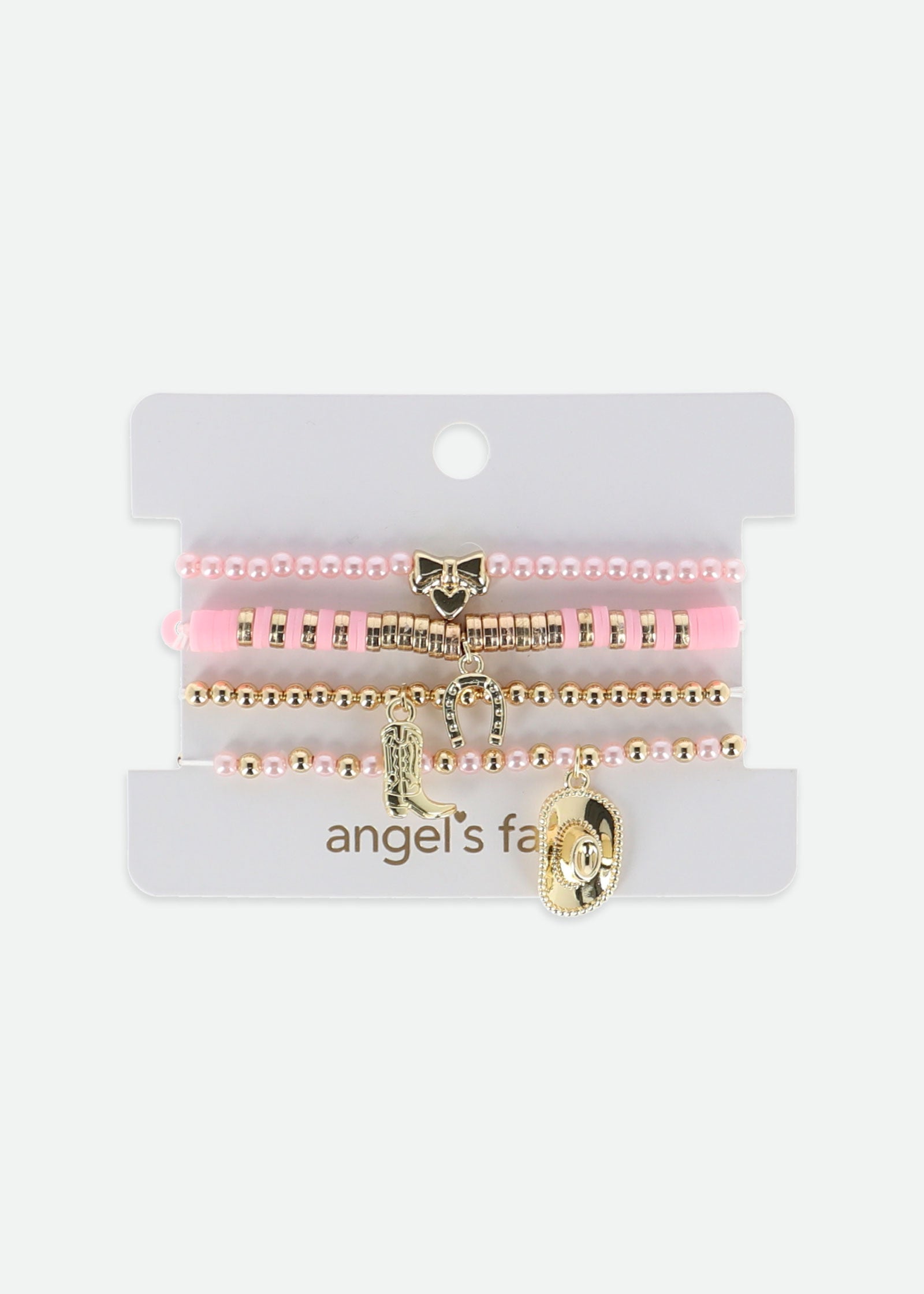 Cowgirl Bracelet Set Pink