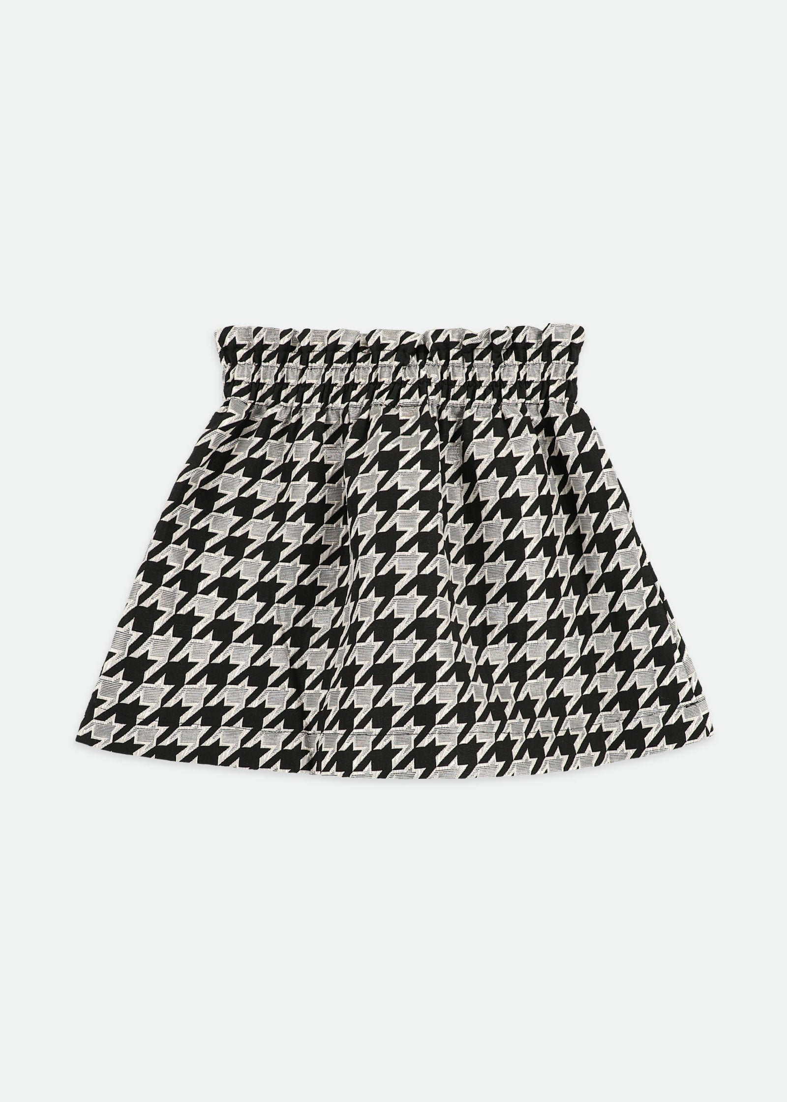 Cracker Jacquard Skirt Black & Silver