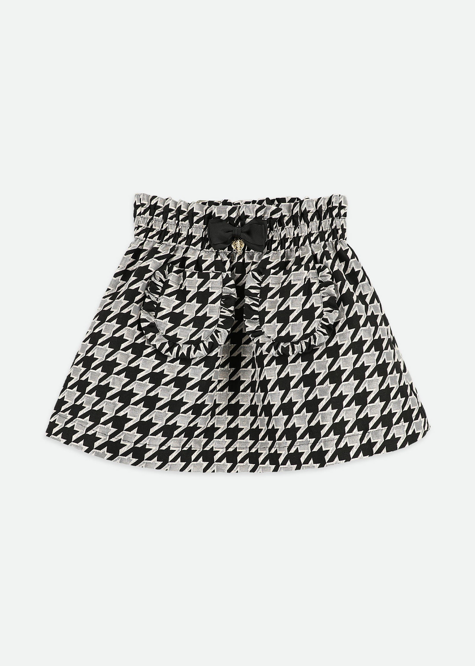 Cracker Jacquard Skirt Black & Silver