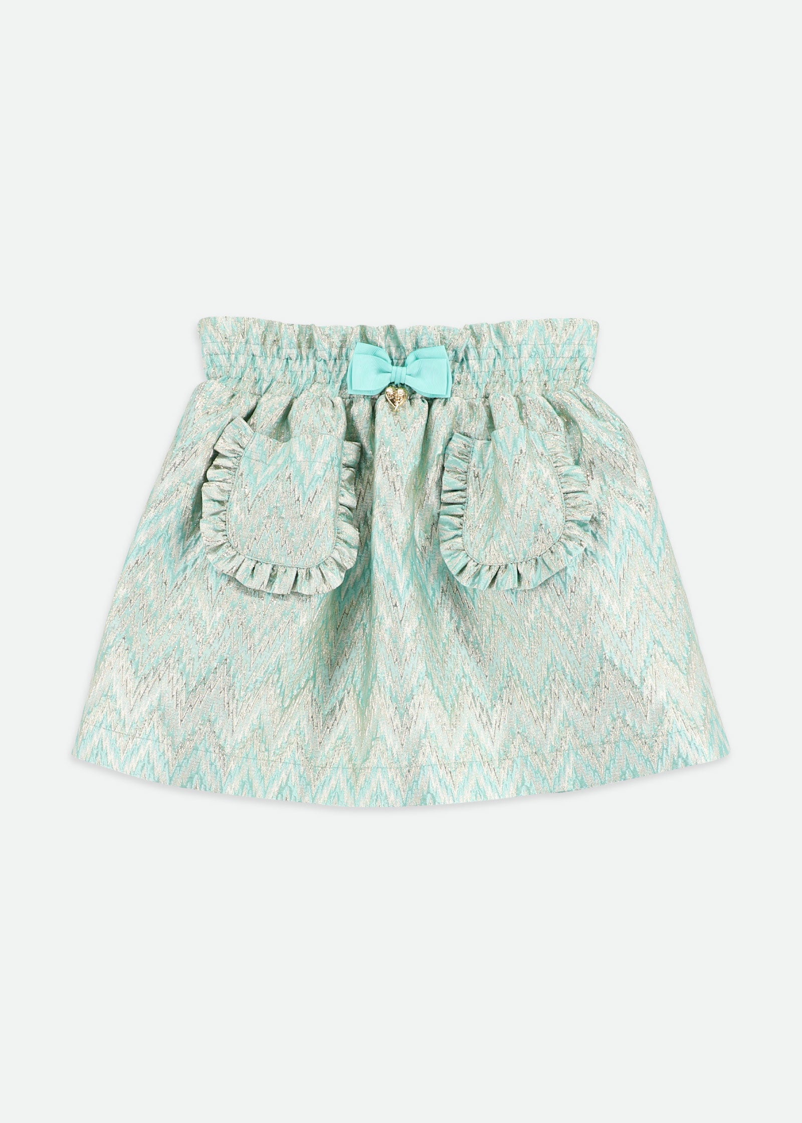 Cracker Jacquard Skirt Porcelain Blue