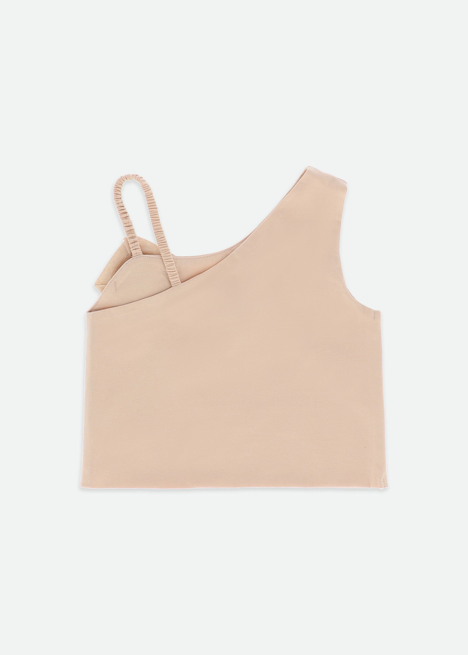 Cubist One Shoulder Top Gold