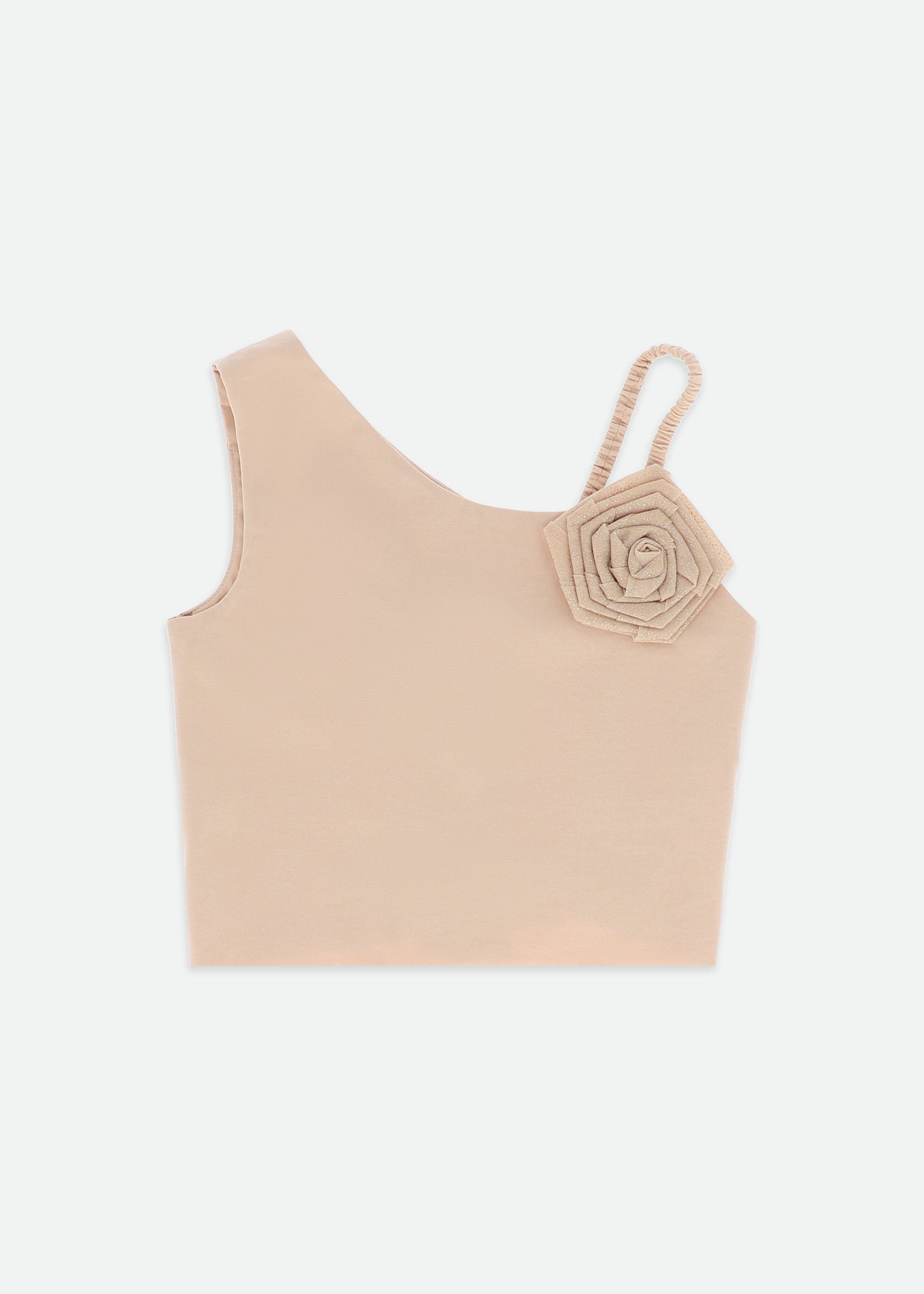 Cubist One Shoulder Top Gold