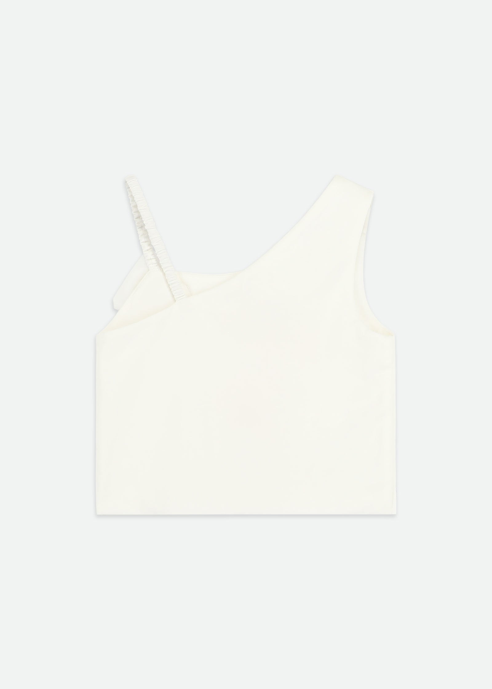 Cubist One Shoulder Top Snowdrop