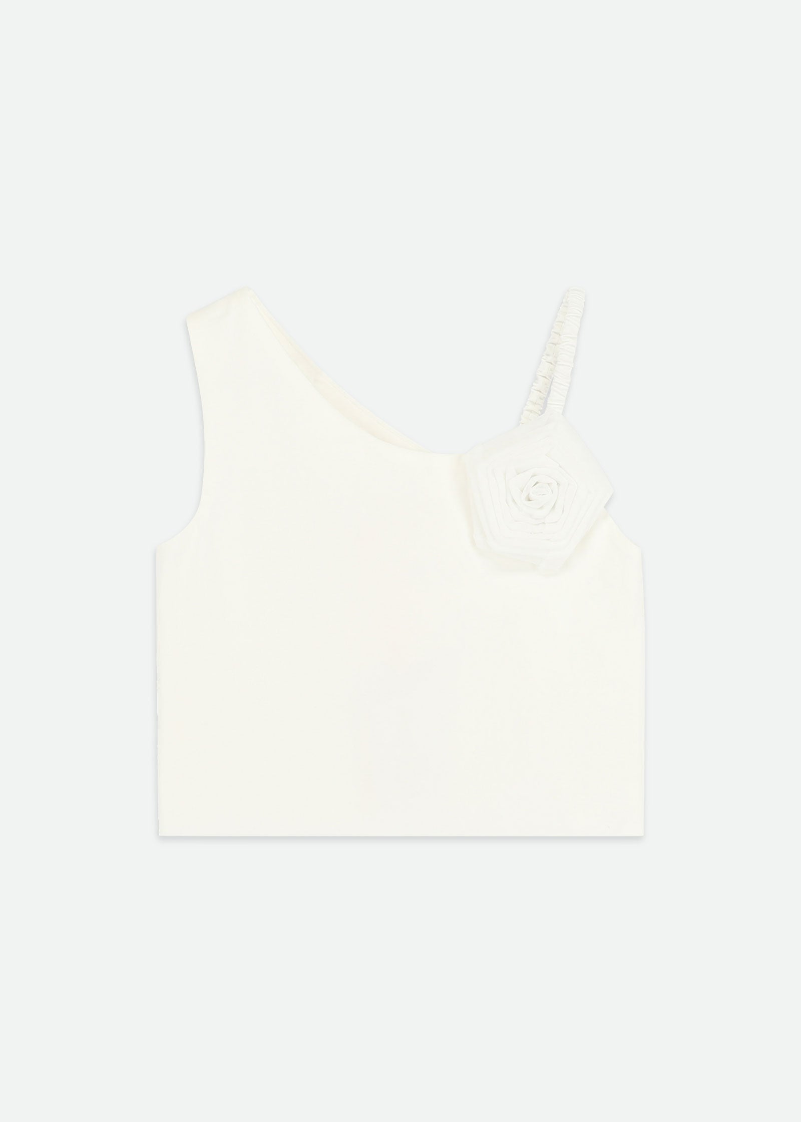 Cubist One Shoulder Top Snowdrop