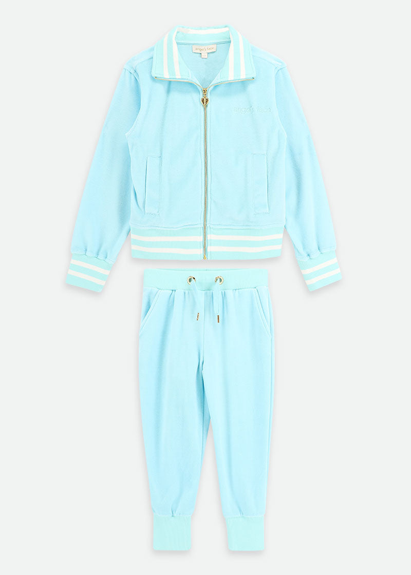 Dancer Velour Tracksuit Aqua