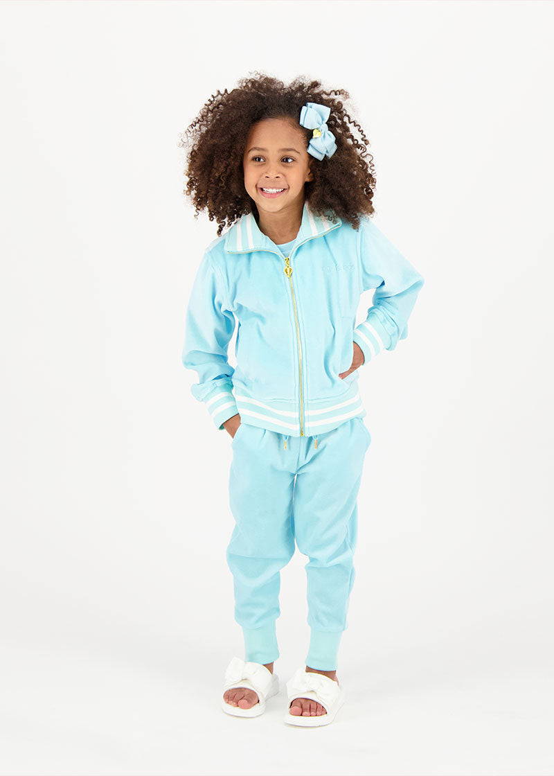 Dancer Velour Tracksuit Aqua