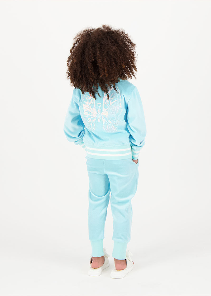 Dancer Velour Tracksuit Aqua