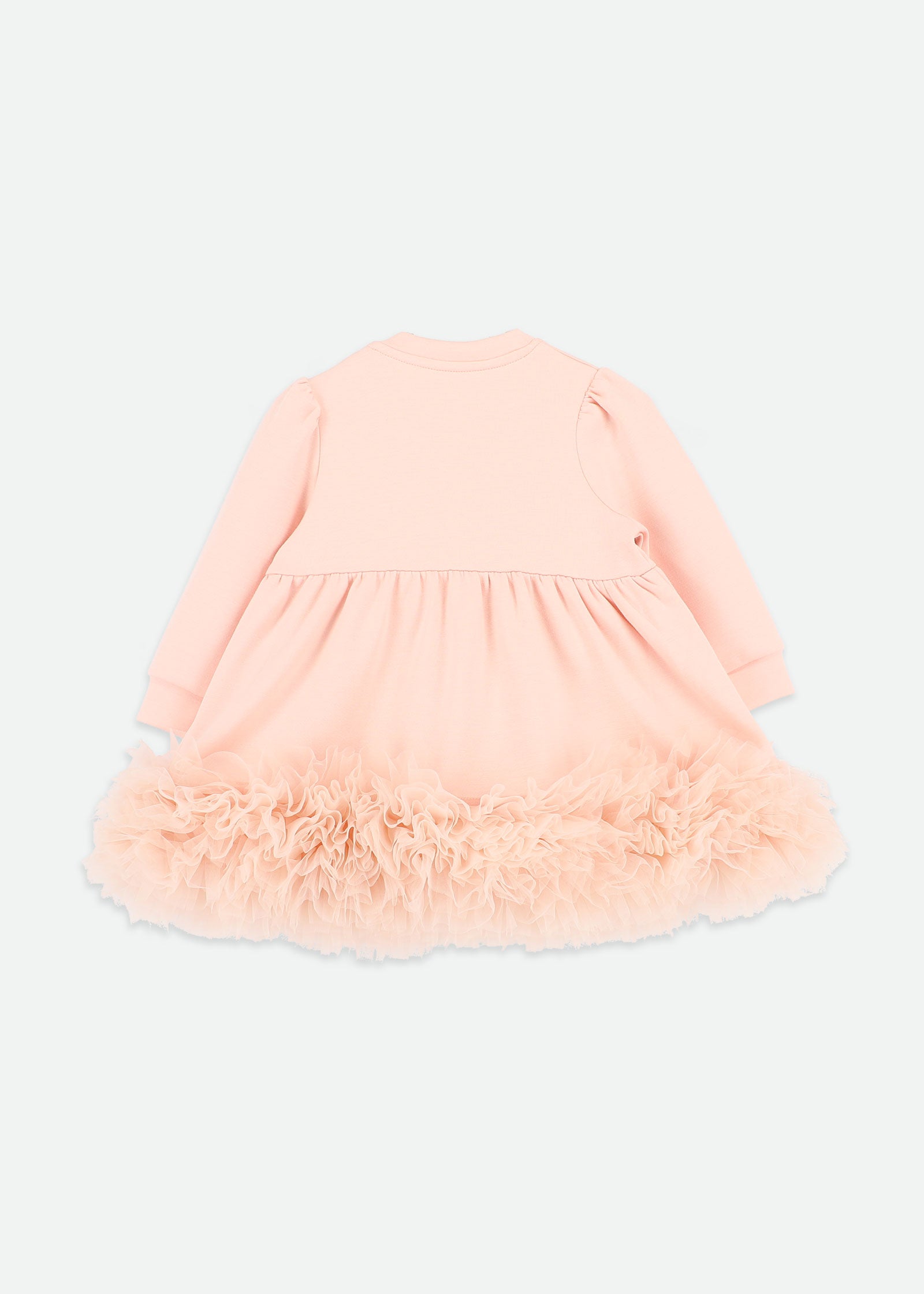 Dawn Tulle Trim Baby Dress Blush Pink