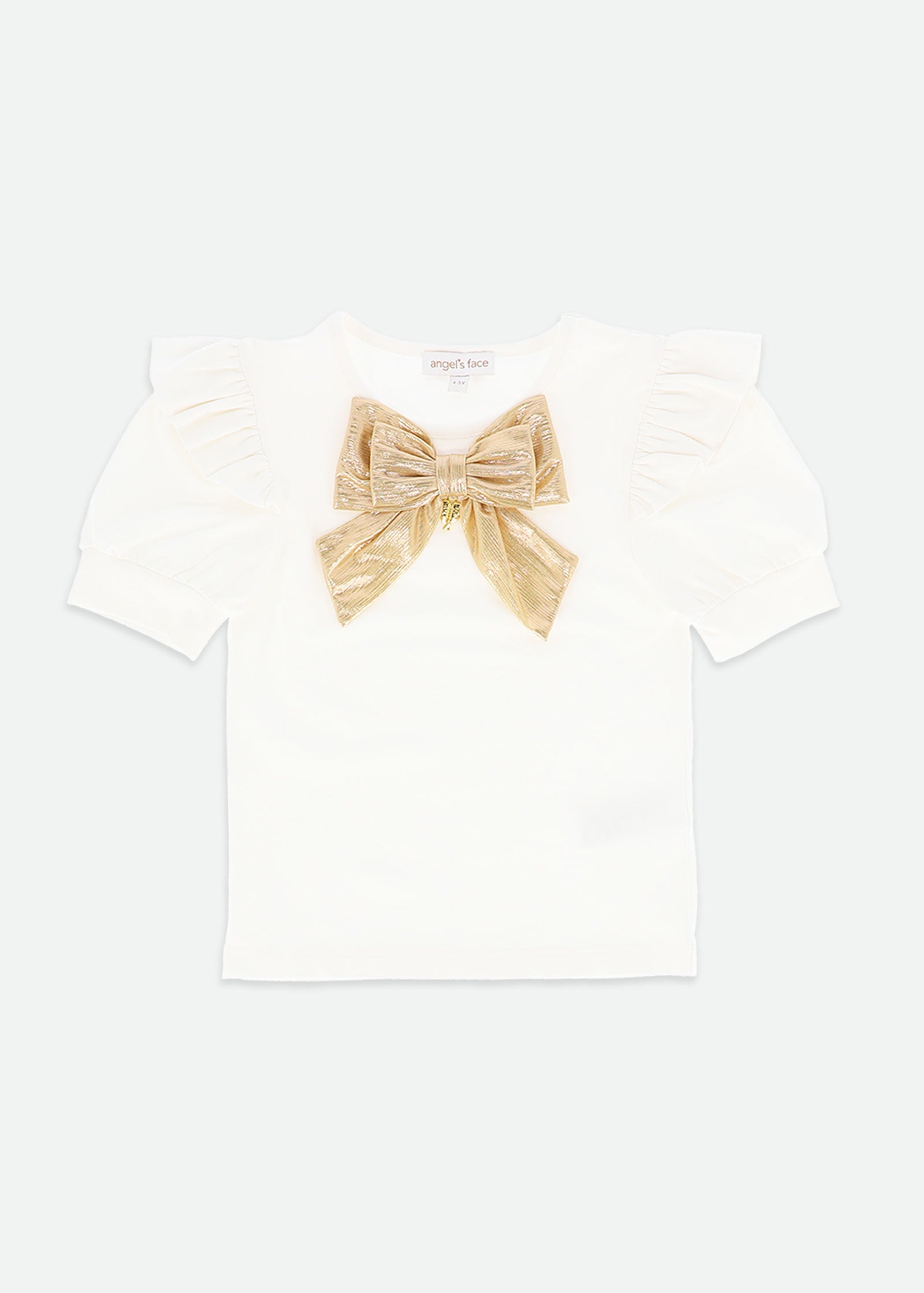 Delora Metallic Top Snowdrop