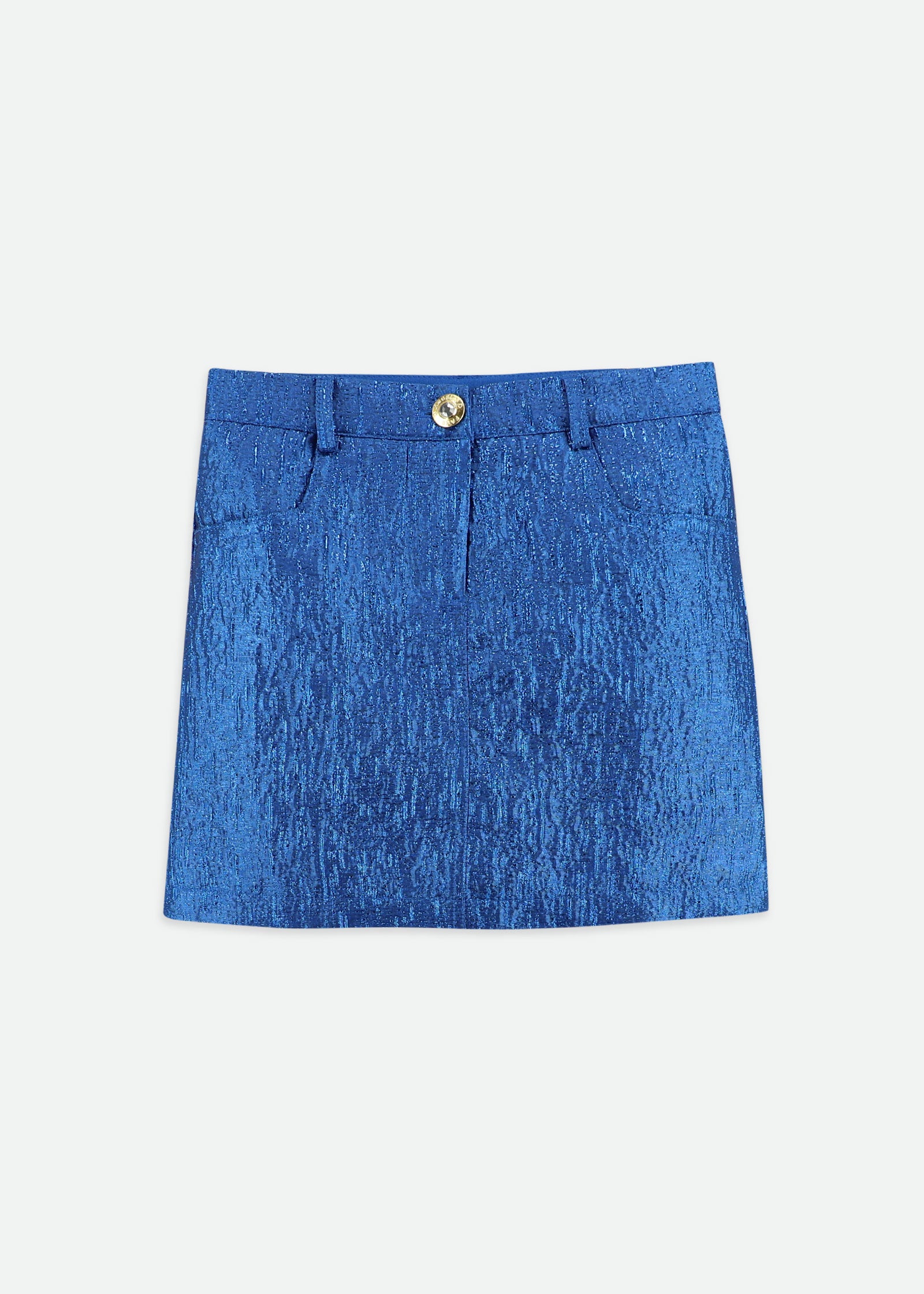 Diana Metallic Skirt Electric Blue