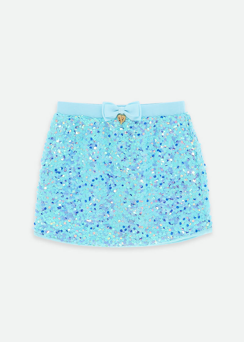 Diva Sequin Skirt Aqua