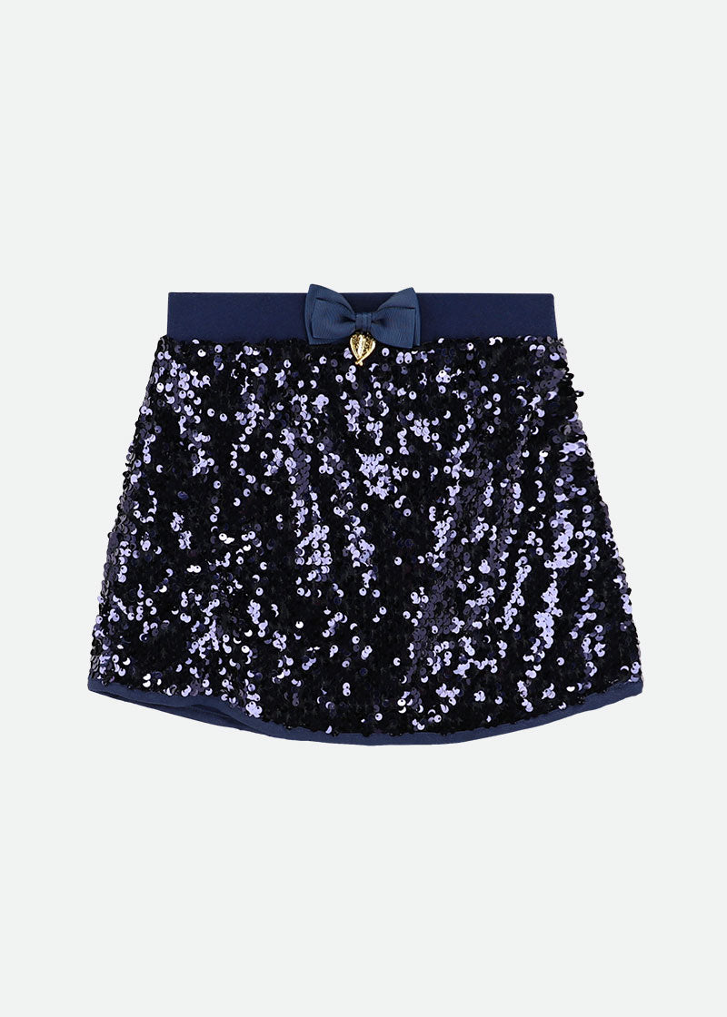 Diva Sequin Skirt Navy