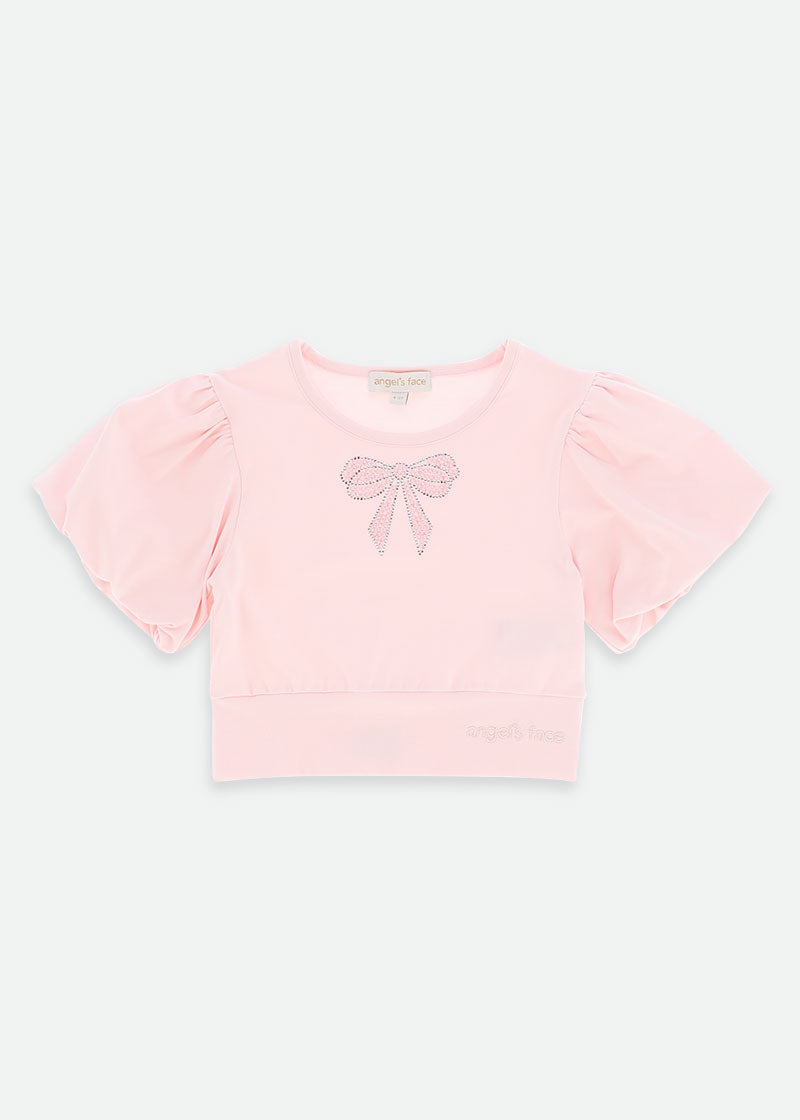 Dollie Bow Top Pale Pink