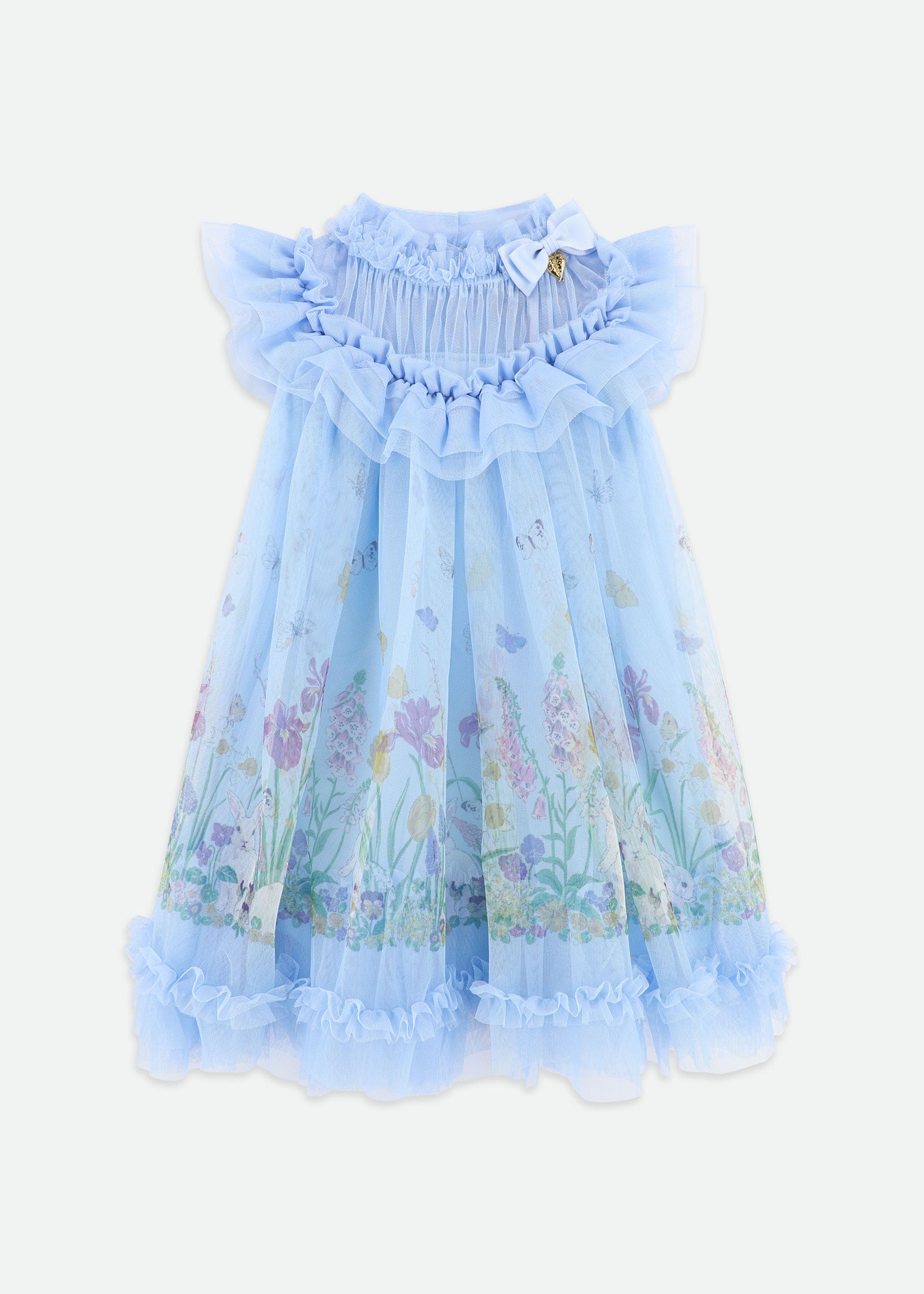 blue bunny dress The Little Bunny Story Toile Cotton Dress - Blue
