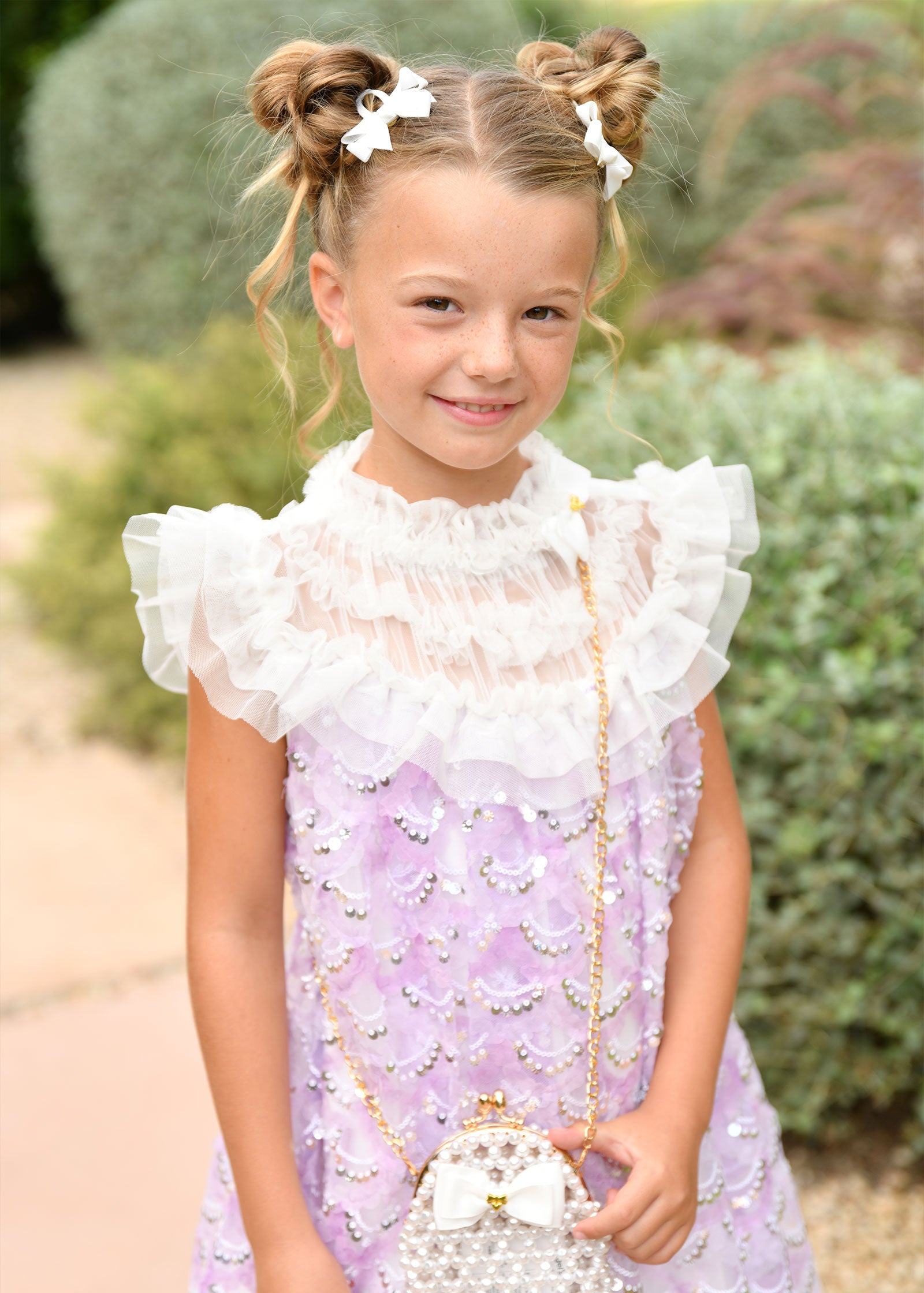 Dominique Sequin Dress Lavender