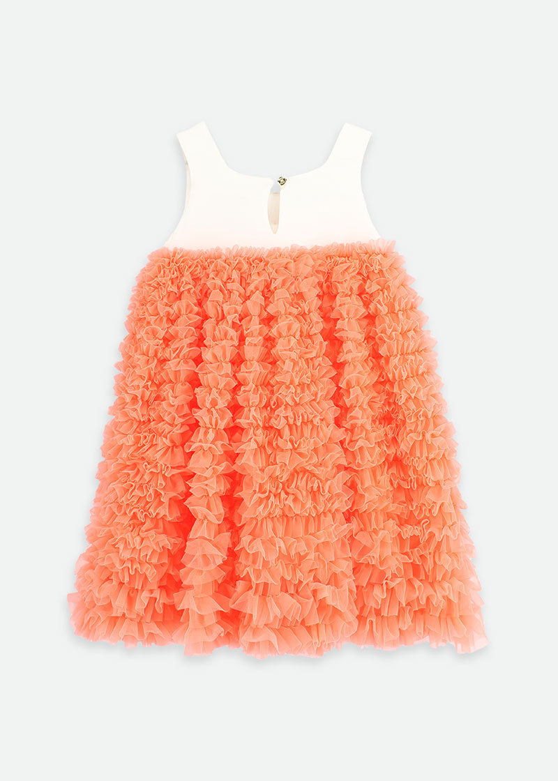 Donna Dress Neon Orange