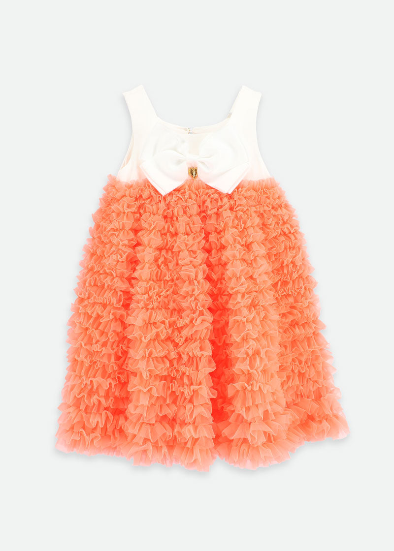 Donna Dress Neon Orange