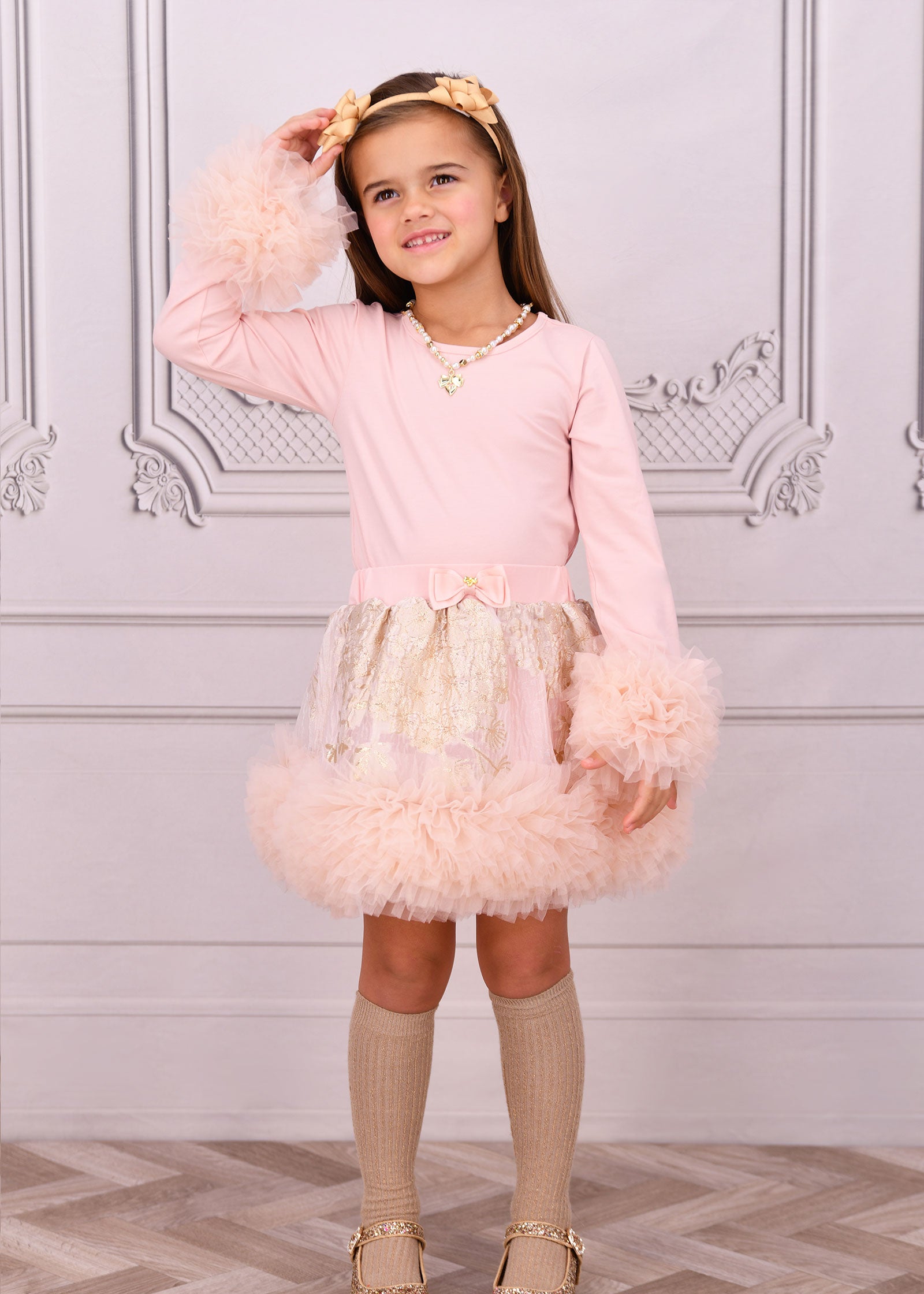 Dua Tulle CuffTop Blush Pink