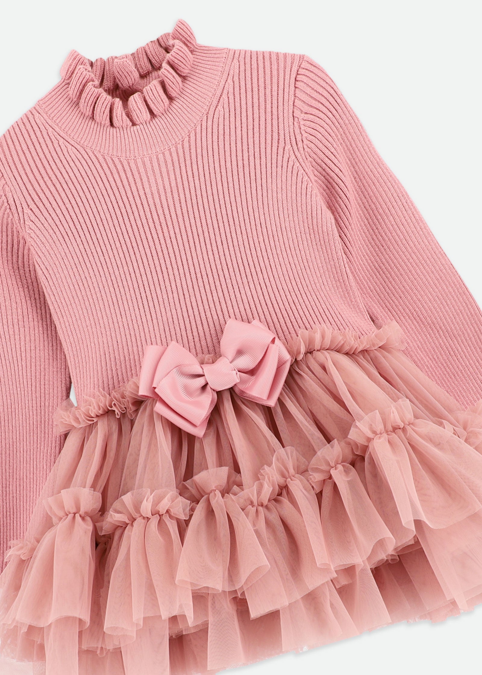 Elin Baby Tulle Dress Tea Rose