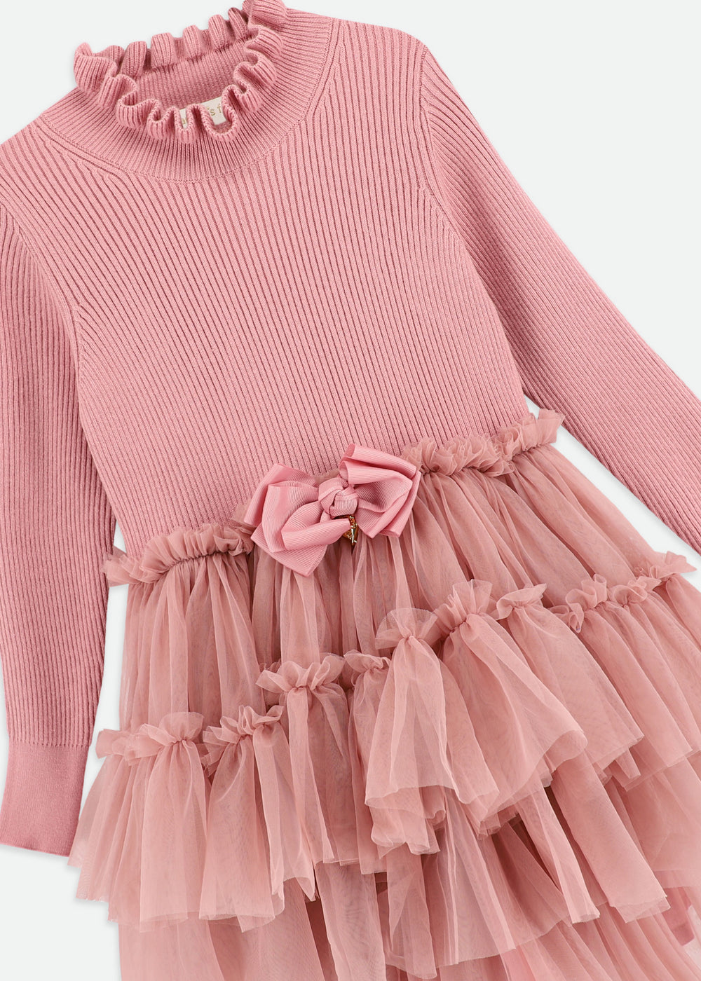 Elin Tulle Dress Tea Rose