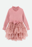 Elin Tulle Dress Tea Rose