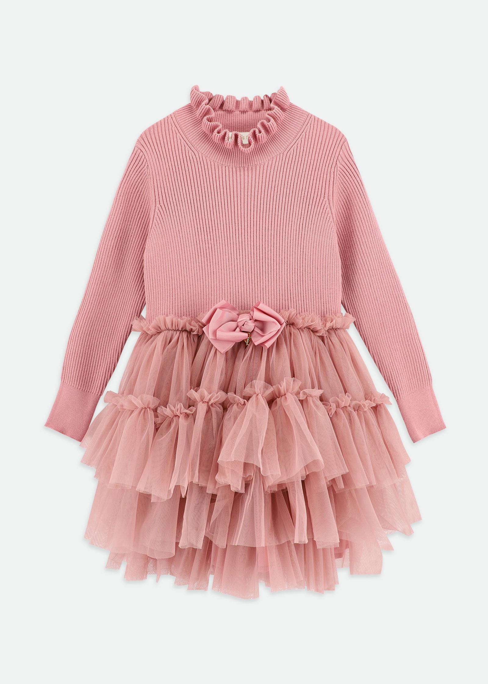 Elin Tulle Dress Tea Rose