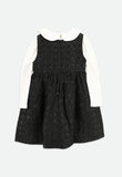 Ellis Jacquard Dress & Top Set Black