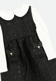 Ellis Jacquard Dress & Top Set Black