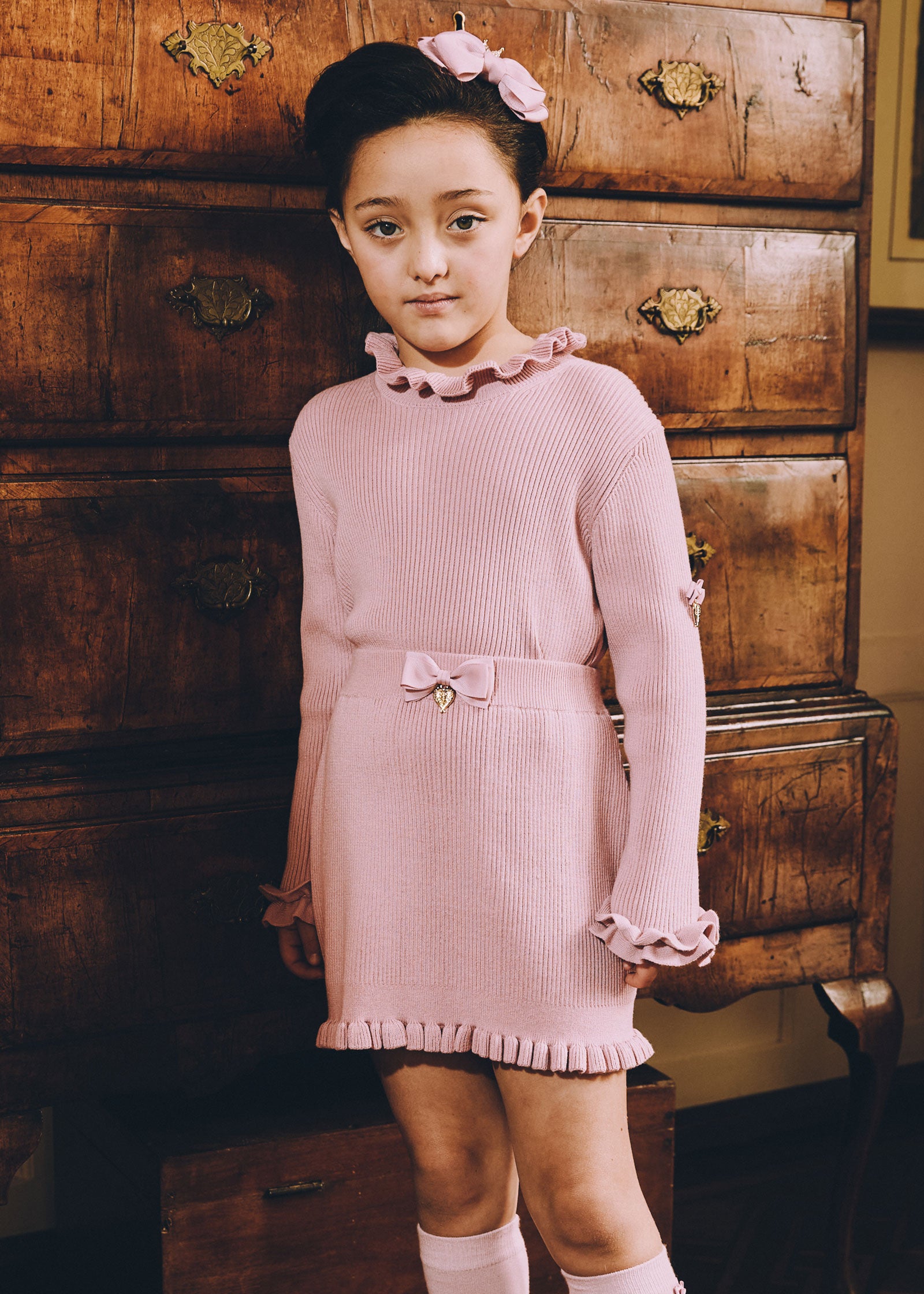 Elma Ribbed Jumper Tea Rose