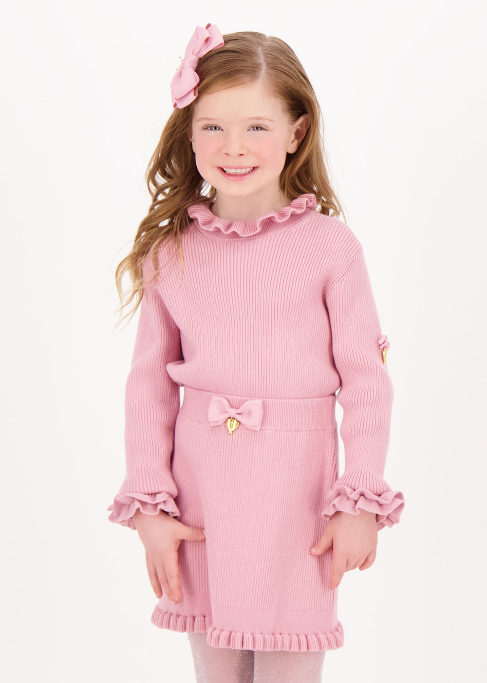 Elma Ribbed Jumper Tea Rose