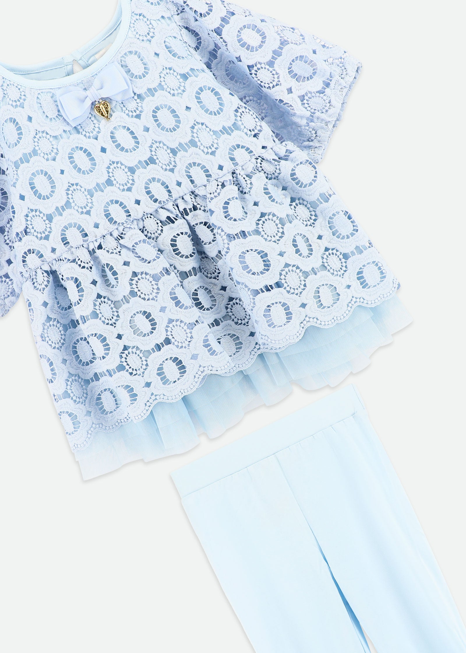 El.Paso Top and Short Set Pale Blue