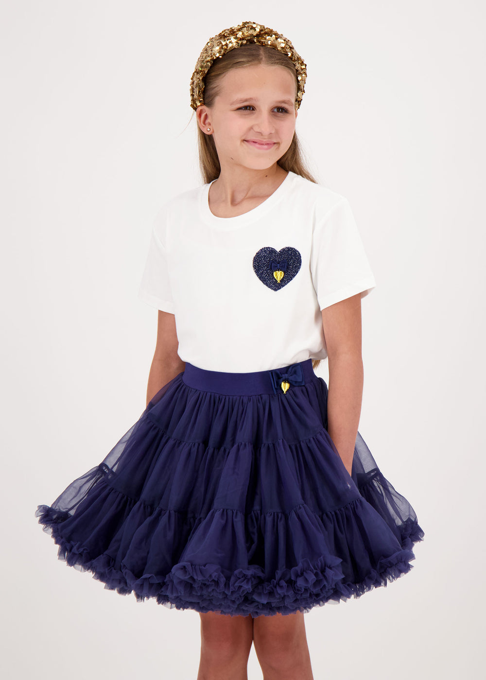 Elspeth Heart Tee Snowdrop