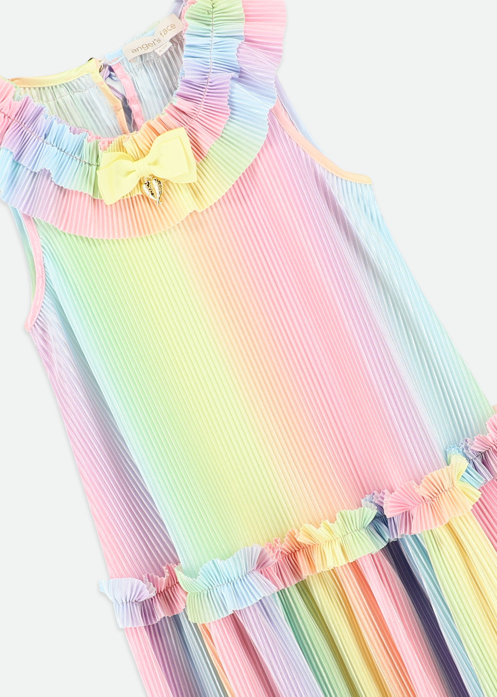 Ember Pleated Dress Rainbow