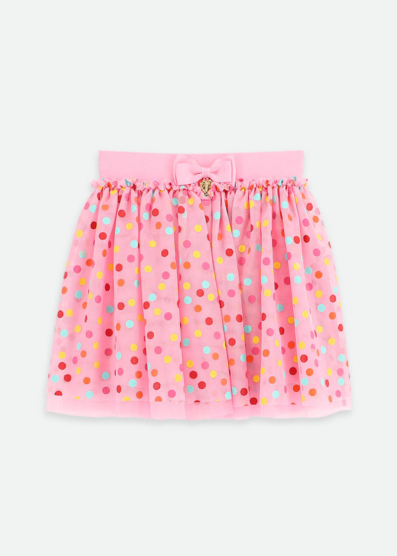 Erika Multi Spotted Skirt Rose