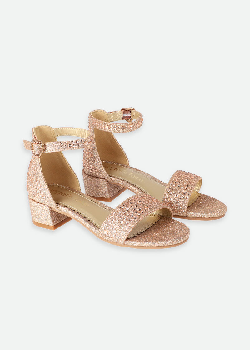 Erin Crystal Sandal Rose Gold