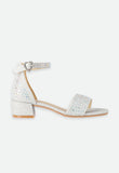 Erin Crystal Sandals Silver