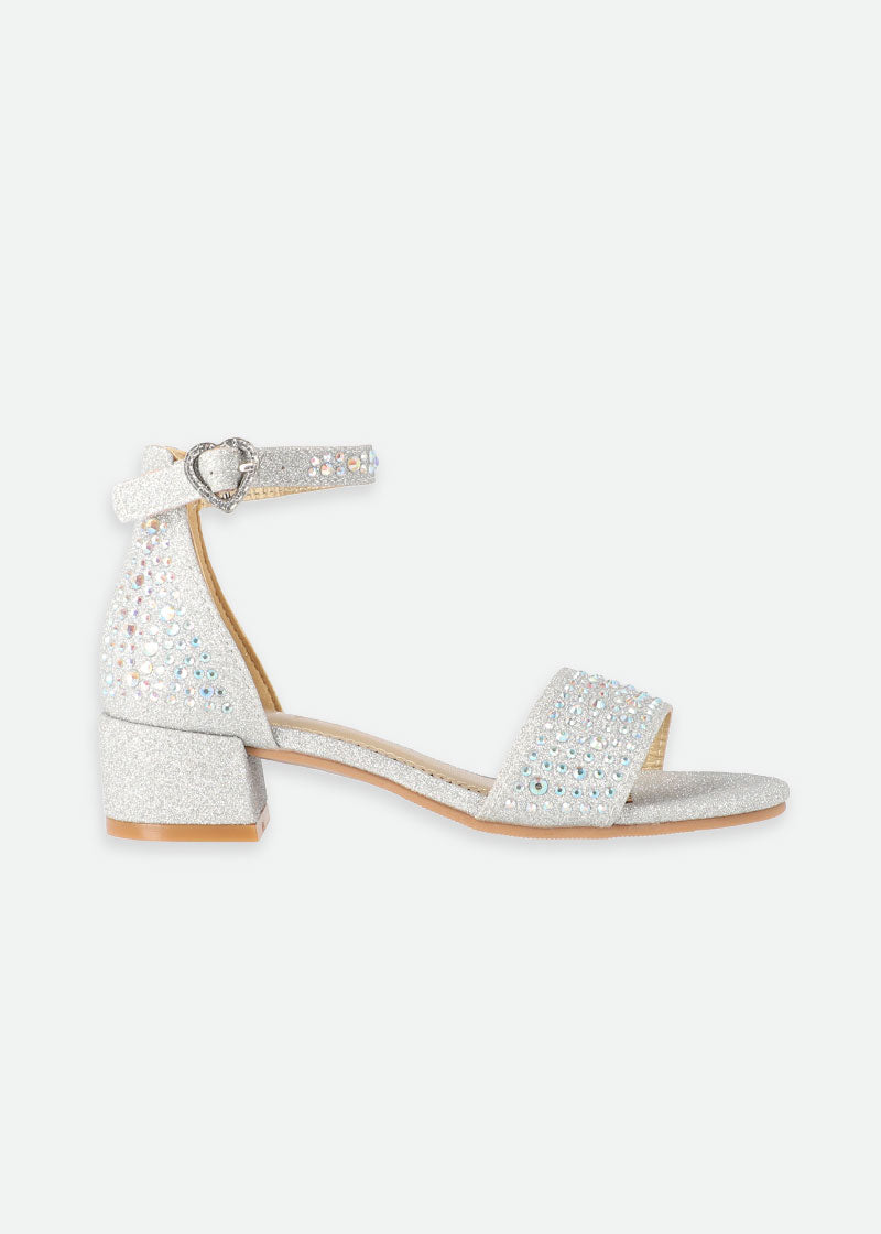 Erin Crystal Sandals Silver