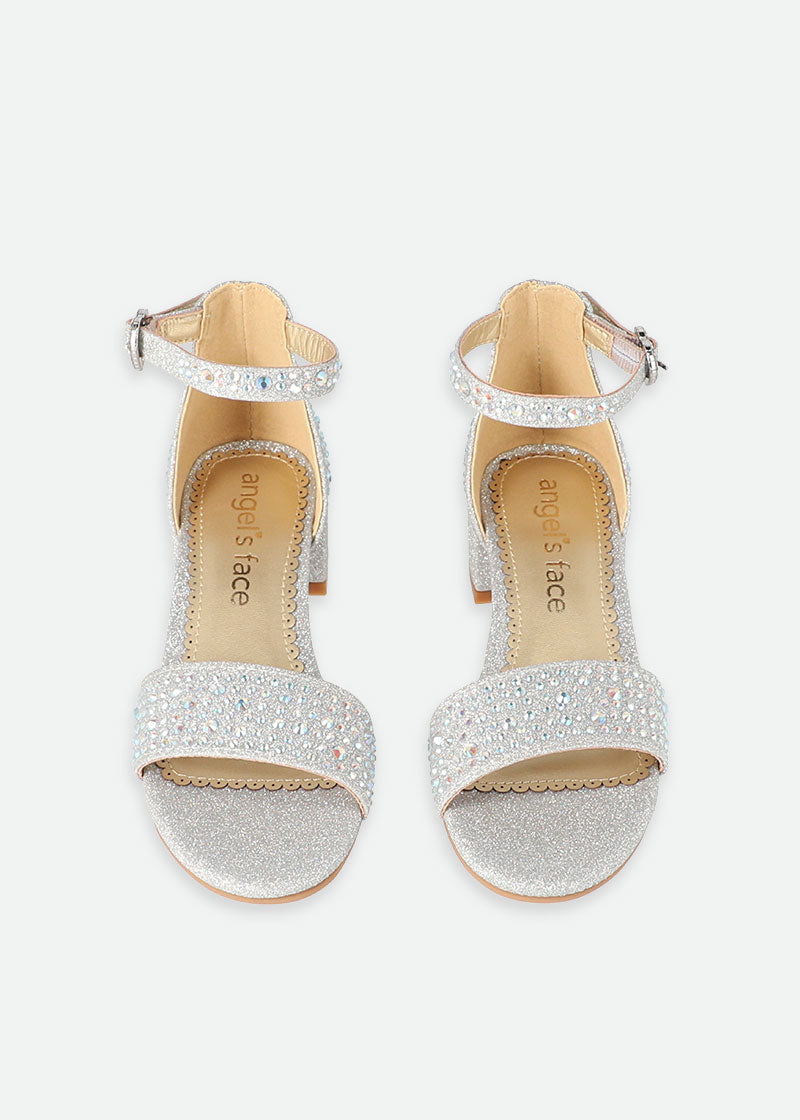 Silver deals crystal sandals