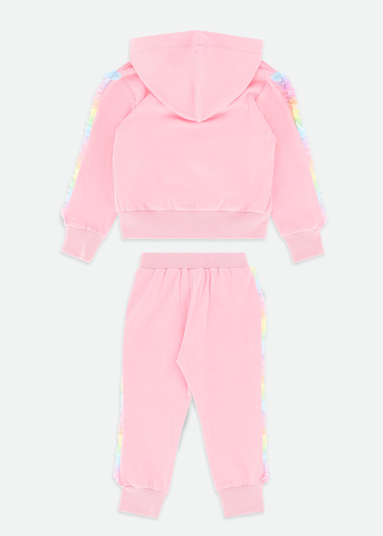 Estella Rainbow Trim Tracksuit Fairy Pink