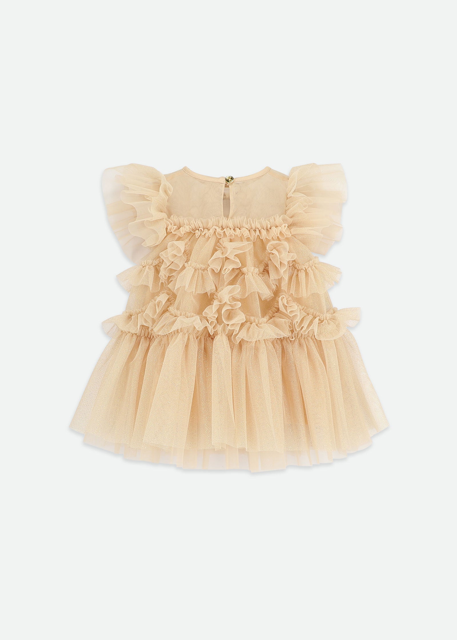 Etta Sparkle Tulle Baby Dress Gold