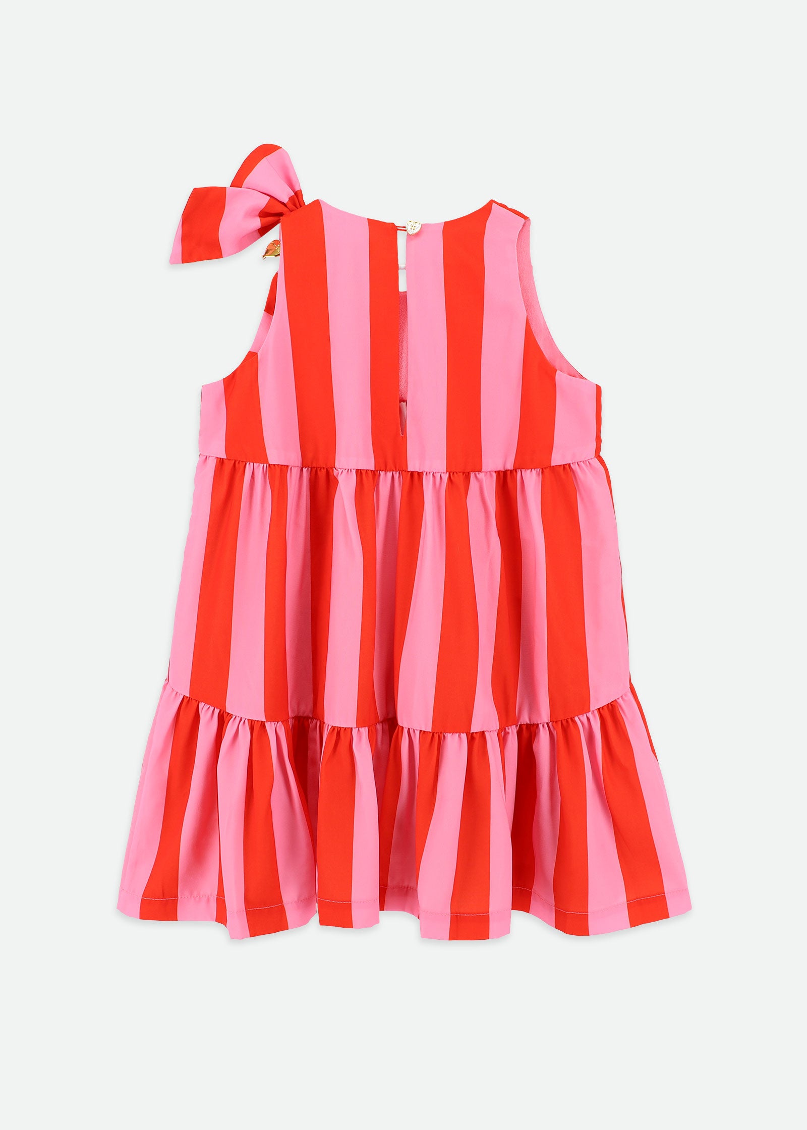 Fallon Striped Dress Pink/Red