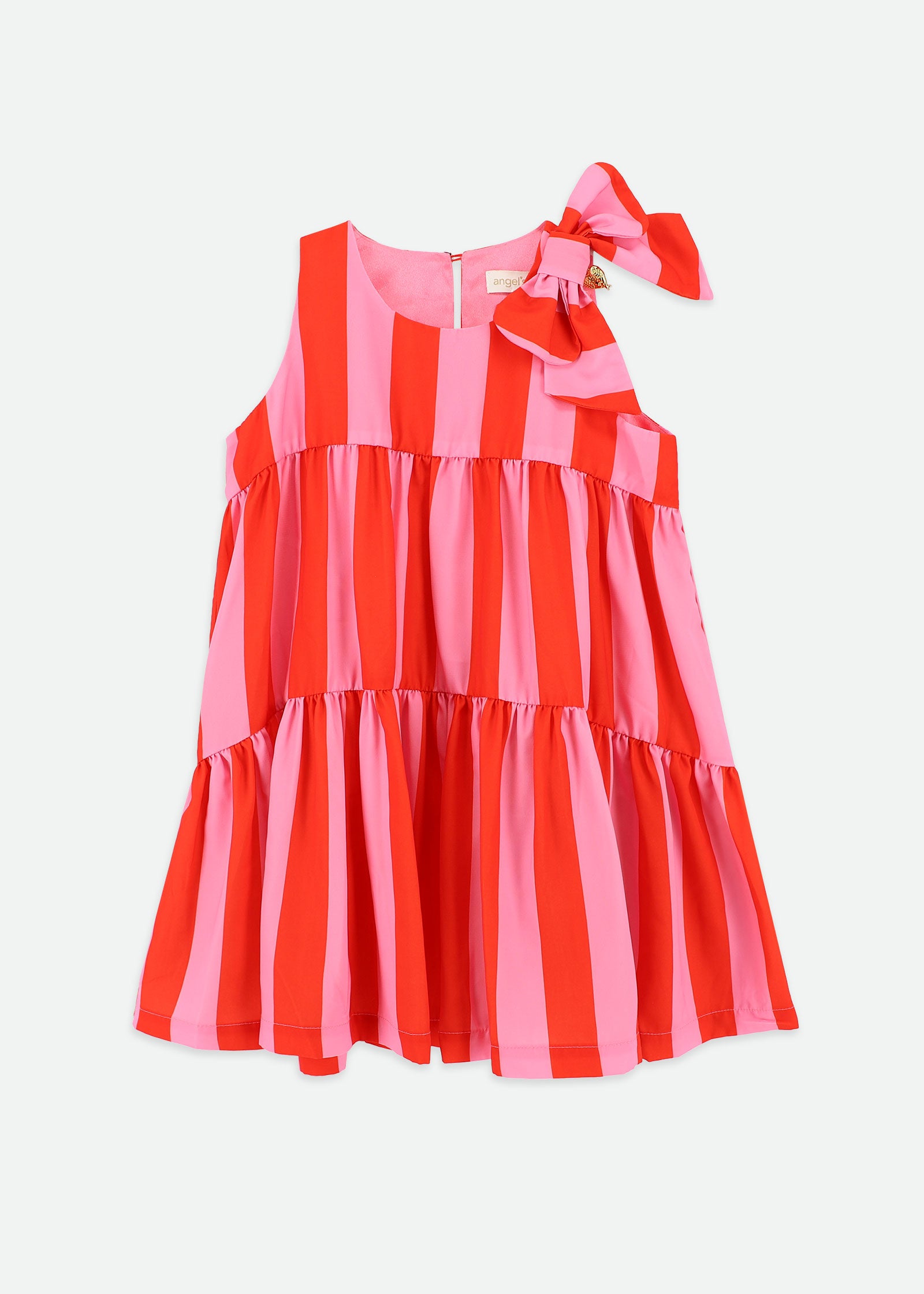 Fallon Striped Dress Pink/Red