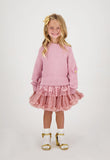 Farren Knitted Jumper With Lace Tea Rose