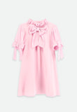 Fernie Bow Trim Dress Pink