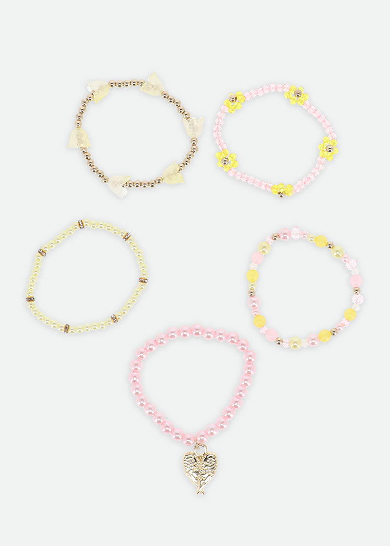 Sherbert Flower Bracelet Set